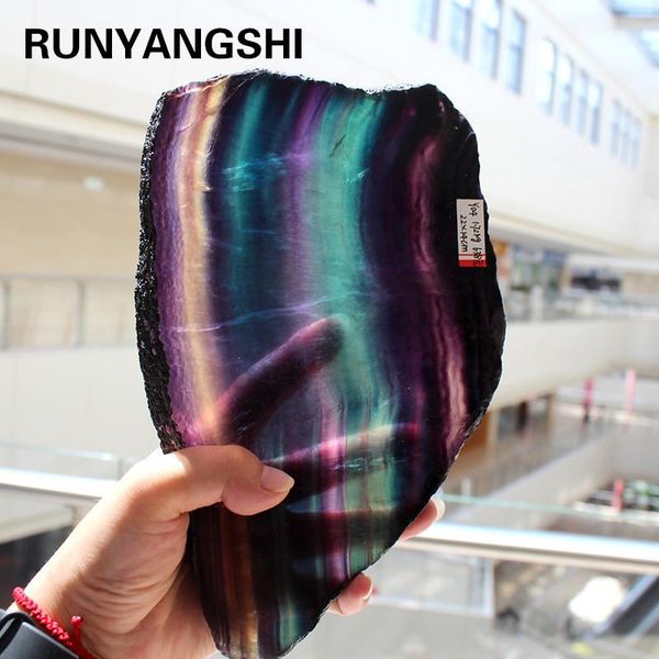 decorative objects & figurines natural fluorite crystal colorful striped rainbow quartz jewelry stone ornaments original for gifts
decorative objects & figurines natural fluorite crystal colorful striped rainbow quartz jewelry stone ornaments original for gifts