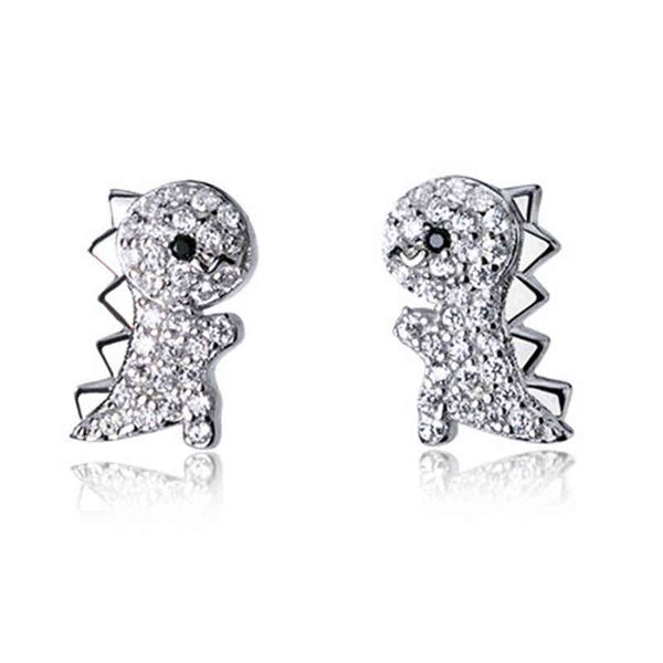 cute dinosaur earring for women genuine 925 sterling silver gothic animal pirecing stud female charm jewelry gift, Golden;silver
cute dinosaur earring for women genuine 925 sterling silver gothic animal pirecing stud female charm jewelry gift, Golden;silver
