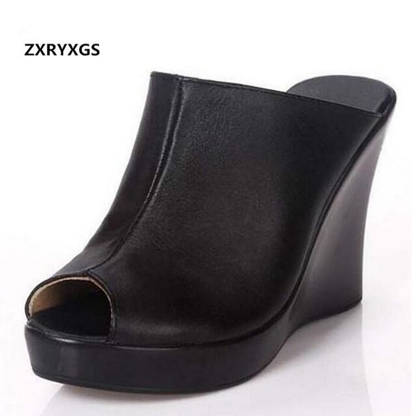 zxryxgs brand summer women shoes 2020 new soft genuine leather sandals comfort wedge high heel slippers y200702, Black
zxryxgs brand summer women shoes 2020 new soft genuine leather sandals comfort wedge high heel slippers y200702, Black