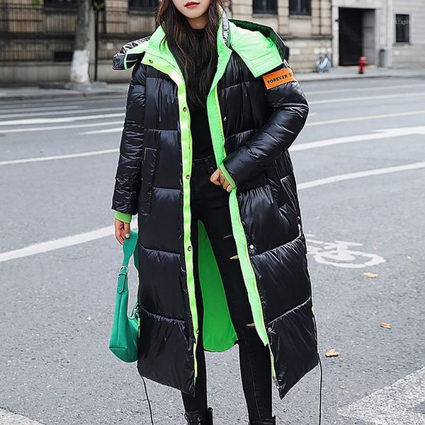 women's down & parkas 2021 women winter contrast coats girl's long jacket thickening hooded fashion parka female outerwear vintage, Black
women's down & parkas 2021 women winter contrast coats girl's long jacket thickening hooded fashion parka female outerwear vintage, Black