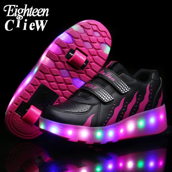 size 27-40 load bearing with roller glowing sneakers on wheels for boys kids led shoes, Black;red
size 27-40 load bearing with roller glowing sneakers on wheels for boys kids led shoes, Black;red