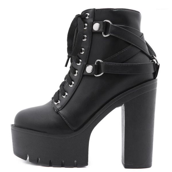 fanan black platform booties for women block high heel round toed women's gothic boots lace up zipper ankle motorcycle boots1
fanan black platform booties for women block high heel round toed women's gothic boots lace up zipper ankle motorcycle boots1