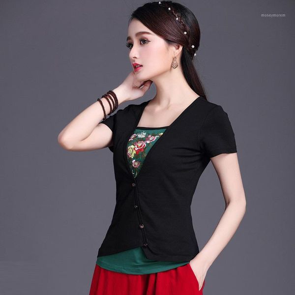 female patchwork plus size basic national trend embroidered summer short-sleeve chinese style embroidery 100% cotton t-shirt1, Red
female patchwork plus size basic national trend embroidered summer short-sleeve chinese style embroidery 100% cotton t-shirt1, Red