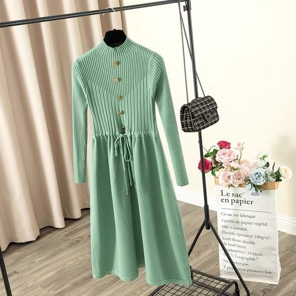 elegant long women knit a line autumn winter thick warm sweater dresses button drawstring midi pleated dress lady 7e94, White
elegant long women knit a line autumn winter thick warm sweater dresses button drawstring midi pleated dress lady 7e94, White