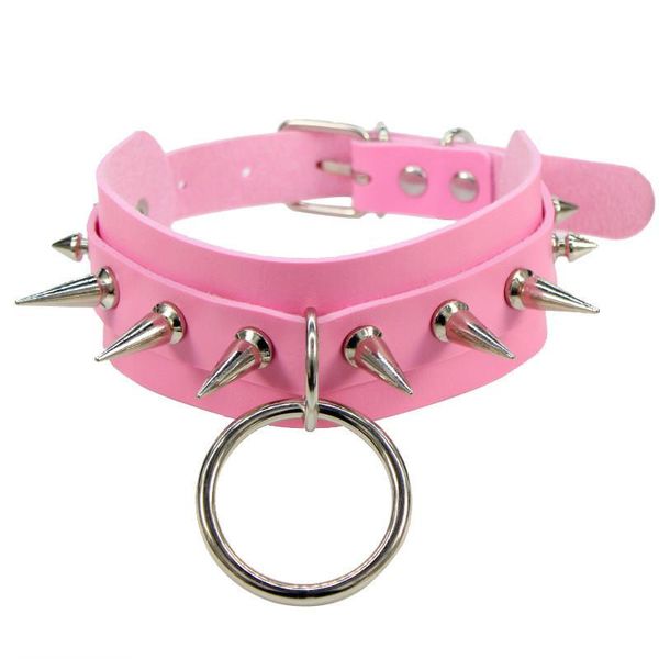 round punk rock gothic chokers women men pu leather silver color spike rivet stud collar necklace statement party jewelry, Golden;silver
round punk rock gothic chokers women men pu leather silver color spike rivet stud collar necklace statement party jewelry, Golden;silver