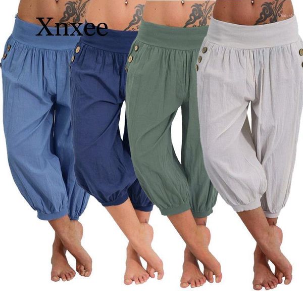 women's pants & capris plus size 5xl 2021 women summer solid harem loose knee length trousers female elastic waist korean style1, Black;white
women's pants & capris plus size 5xl 2021 women summer solid harem loose knee length trousers female elastic waist korean style1, Black;white