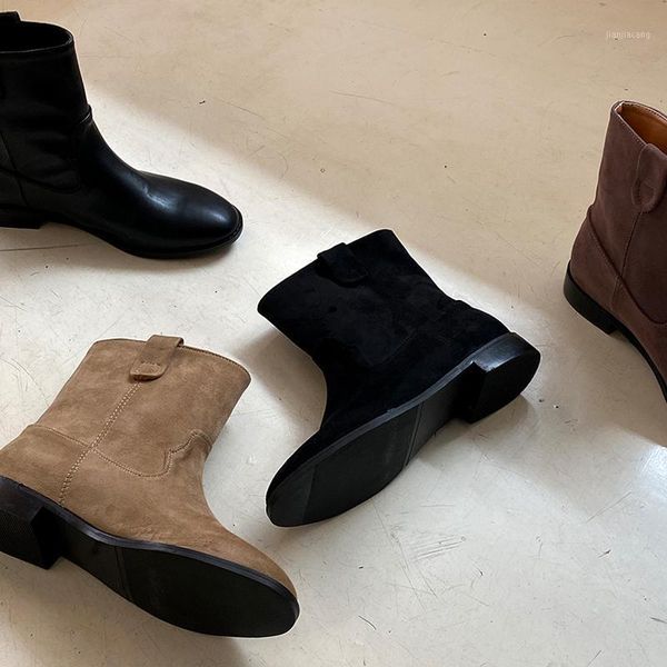 boots women suede square head thick heel boot leather brand lady shoes handmade 2020 autumn and winter models size 33-421, Black
boots women suede square head thick heel boot leather brand lady shoes handmade 2020 autumn and winter models size 33-421, Black