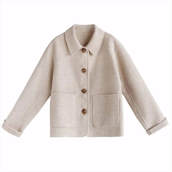 short woolen coat for women new woolen cloth for autumn 2019 korean student short coat women, Black
short woolen coat for women new woolen cloth for autumn 2019 korean student short coat women, Black