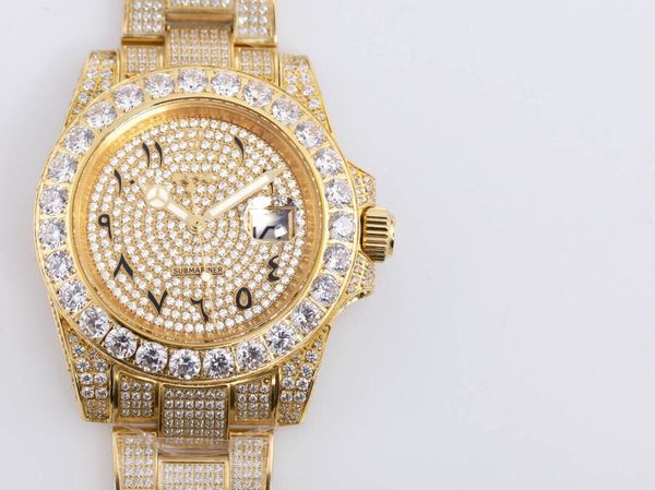 2021 new men's watch size 40x13mm weight 155g 116610 full diamond model equipped with asian pearl 2813 machine fine steel diamond inset, Slivery;brown
2021 new men's watch size 40x13mm weight 155g 116610 full diamond model equipped with asian pearl 2813 machine fine steel diamond inset, Slivery;brown