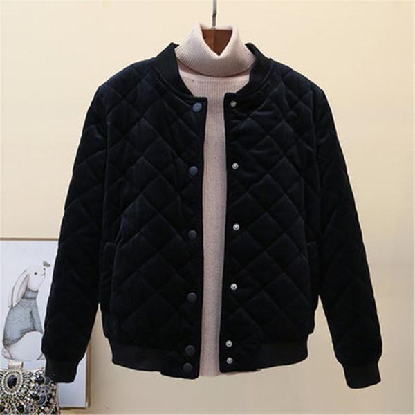 new arrivals autumn winter women's baseball uniform cotton jacket loose female short coat cotton parkas fashion warm coat n401, Black
new arrivals autumn winter women's baseball uniform cotton jacket loose female short coat cotton parkas fashion warm coat n401, Black