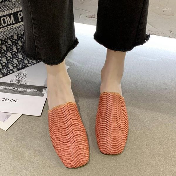 weave low heel mules shoes women breathable square toe slippers summer sandals shoes women half slippers 20201, Black
weave low heel mules shoes women breathable square toe slippers summer sandals shoes women half slippers 20201, Black