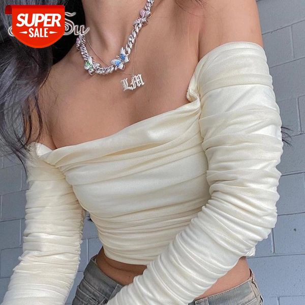 artsu e-girl sweet off shoulder crop ruched y2k fashion mesh long sleeve t-shirt autumn partywear white tees ts52532 #pr7i
artsu e-girl sweet off shoulder crop ruched y2k fashion mesh long sleeve t-shirt autumn partywear white tees ts52532 #pr7i