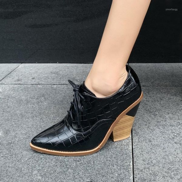 female wedge shoes woman pumps print leather high heels lace-up women office lady casual nude dress shoes platform pumps1, Black
female wedge shoes woman pumps print leather high heels lace-up women office lady casual nude dress shoes platform pumps1, Black