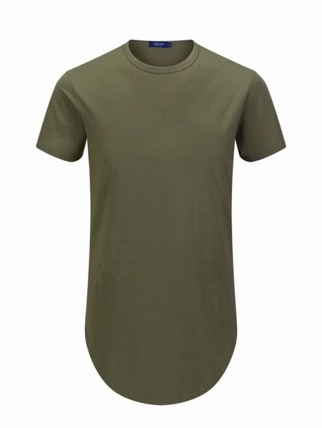 men zip side curved hem tee q1pe#, White;black