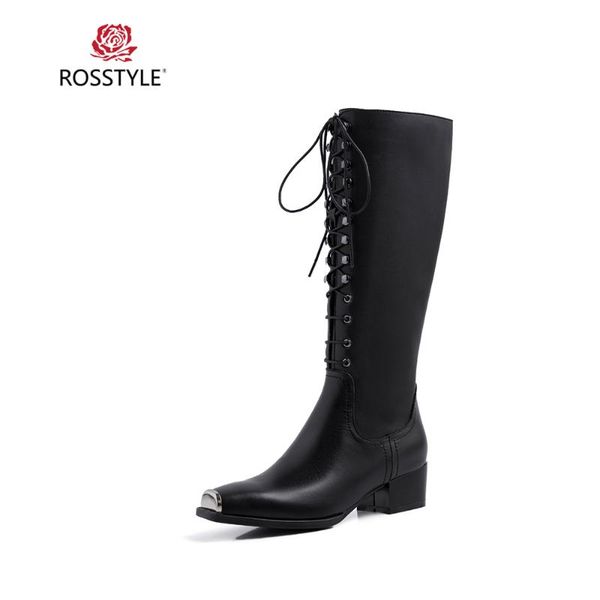 handmade woman winter knee-high boots genuine leather retro square toe thick low heel soft shoes classic solid, Black
handmade woman winter knee-high boots genuine leather retro square toe thick low heel soft shoes classic solid, Black