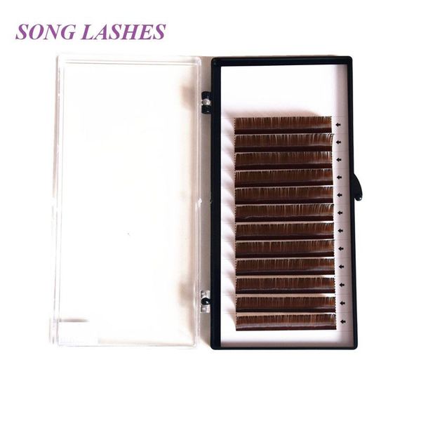 song lashes make up tool brown eyelash extensions for salon false lashes 12 lines per tray
song lashes make up tool brown eyelash extensions for salon false lashes 12 lines per tray