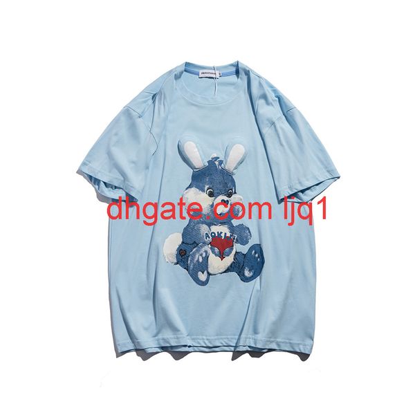 cartoon rabbit print short sleeve t-shirt men's fashion brand round neck quarter sleeve street trend half sleeve t-shirt, White;black
cartoon rabbit print short sleeve t-shirt men's fashion brand round neck quarter sleeve street trend half sleeve t-shirt, White;black