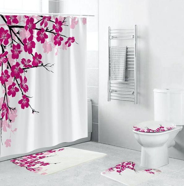 plum pattern shower curtain pedestal rug lid toilet cover mat bath mat set bathroom curtains with hooks
plum pattern shower curtain pedestal rug lid toilet cover mat bath mat set bathroom curtains with hooks