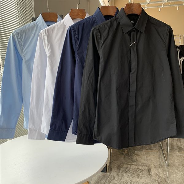 administrative business just needs washed cotton soft hidden placket autumn winter leisure commuting long sleeve shirt
administrative business just needs washed cotton soft hidden placket autumn winter leisure commuting long sleeve shirt