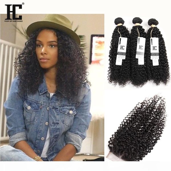 lace closure with bundles virgin brazilian hair wefts 3pcs kinky curly hair weaves natural color hc hair 7a, Black
lace closure with bundles virgin brazilian hair wefts 3pcs kinky curly hair weaves natural color hc hair 7a, Black