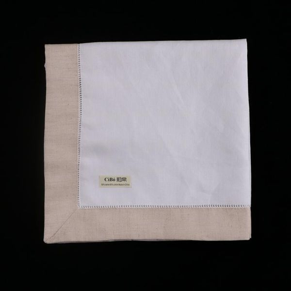 table napkin n037-k-20: 12pieces white hemstitch dinner napkins khaki hem ramie cotton blend ladder linen
table napkin n037-k-20: 12pieces white hemstitch dinner napkins khaki hem ramie cotton blend ladder linen
