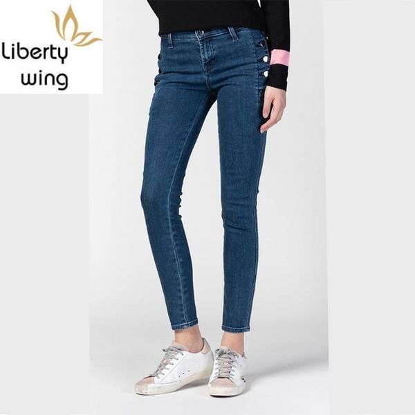 quality office ladies ankle length denim pencil pants high waist button slim fit womens trousers fashion casual streetwear1, Blue
quality office ladies ankle length denim pencil pants high waist button slim fit womens trousers fashion casual streetwear1, Blue