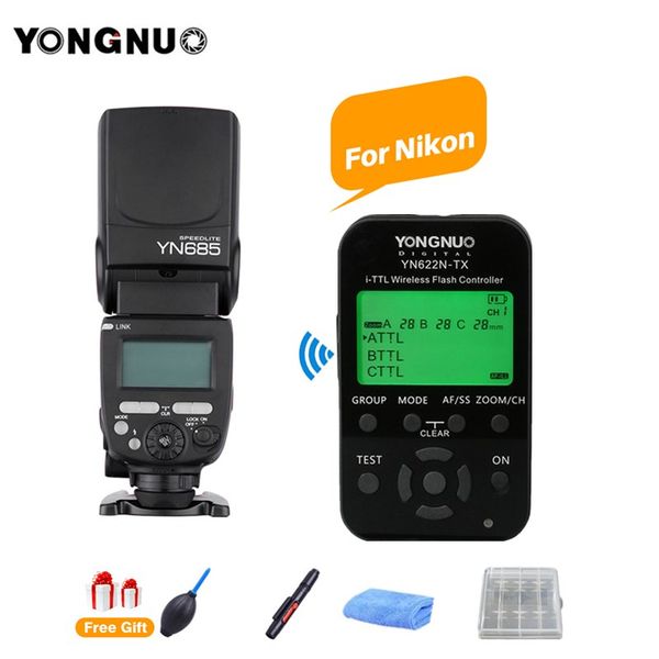 yongnuo yn685n yn685 gn60 wireless hss speedlitel вспышка speedlight + yn622n-tx trigger для d700 d3100 d300 dslr камеры
yongnuo yn685n yn685 gn60 wireless hss speedlitel вспышка speedlight + yn622n-tx trigger для d700 d3100 d300 dslr камеры