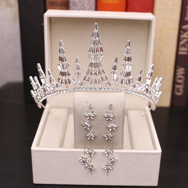 mstyle bride 2020 new luxury grand european wedding diamond crown and makeup pgraphy net red accessories k, Silver
mstyle bride 2020 new luxury grand european wedding diamond crown and makeup pgraphy net red accessories k, Silver