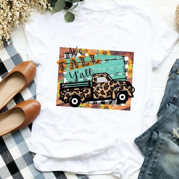 women lady cute truck leopard fall halloween thanksgiving print womens clothes shirt t tee for tshirt female graphic t-shirt, White
women lady cute truck leopard fall halloween thanksgiving print womens clothes shirt t tee for tshirt female graphic t-shirt, White