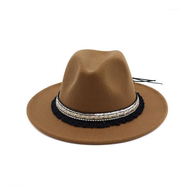 fashion women wool fedora hat with tassel ribbon jazz hat elegant lady fascinator autumn wide brim size 56-58cm1, Blue;gray
fashion women wool fedora hat with tassel ribbon jazz hat elegant lady fascinator autumn wide brim size 56-58cm1, Blue;gray