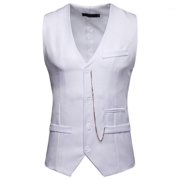 mens waistcoat formal business suits vests male slim fit gentleman party casual blazer vest suit coats 1, Black;white
mens waistcoat formal business suits vests male slim fit gentleman party casual blazer vest suit coats 1, Black;white