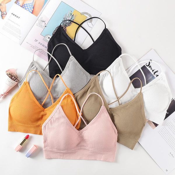 camisoles & tanks women tank crop seamless underwear female cross backless sports lingerie intimates short padded camisole femme, Black;white
camisoles & tanks women tank crop seamless underwear female cross backless sports lingerie intimates short padded camisole femme, Black;white