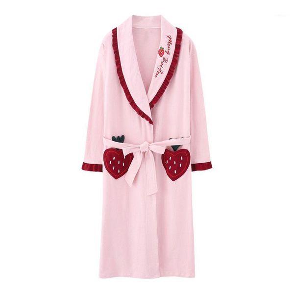 women bathrobe long sleeve autumn night robe long full cotton pajamas sleepwear plus size3xl female sleep beach spa clothes1, Black;red
women bathrobe long sleeve autumn night robe long full cotton pajamas sleepwear plus size3xl female sleep beach spa clothes1, Black;red