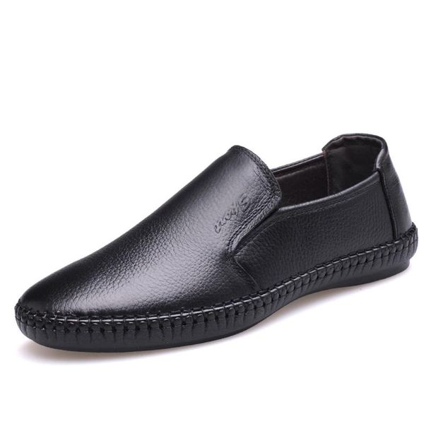 british men's shoes peas shoes casual lazy comfortable tide soft leather slip-on loafers business driving chaussure homme, Black
british men's shoes peas shoes casual lazy comfortable tide soft leather slip-on loafers business driving chaussure homme, Black