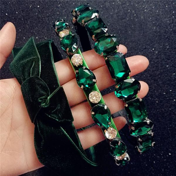 hair accessories hairbands green rhinestone handmade headband women velvet bow nop-slip vintage jewelry headwear original design
hair accessories hairbands green rhinestone handmade headband women velvet bow nop-slip vintage jewelry headwear original design
