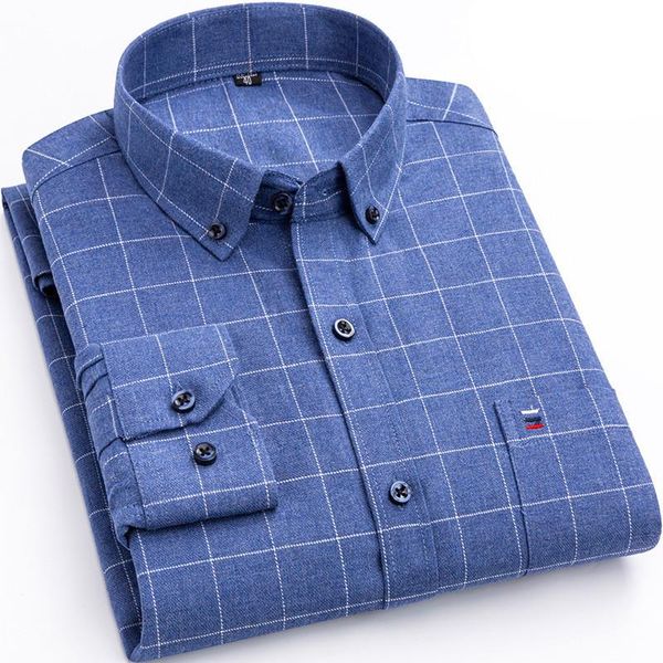 men's dress shirts spring cotton shirt fashion casual sanding plaid long-sleeved plus size formal s-7xl, White;black
men's dress shirts spring cotton shirt fashion casual sanding plaid long-sleeved plus size formal s-7xl, White;black