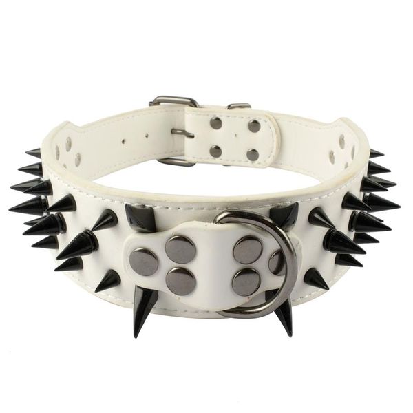 black spikes white leather dog harness collar and leash set heavy duty for boxer blac jllknh
black spikes white leather dog harness collar and leash set heavy duty for boxer blac jllknh