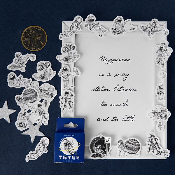 45 pcs/box outer space astronaut stickers for suitcase skateboard fridge phone car styling diy decal stationery stickers
45 pcs/box outer space astronaut stickers for suitcase skateboard fridge phone car styling diy decal stationery stickers
