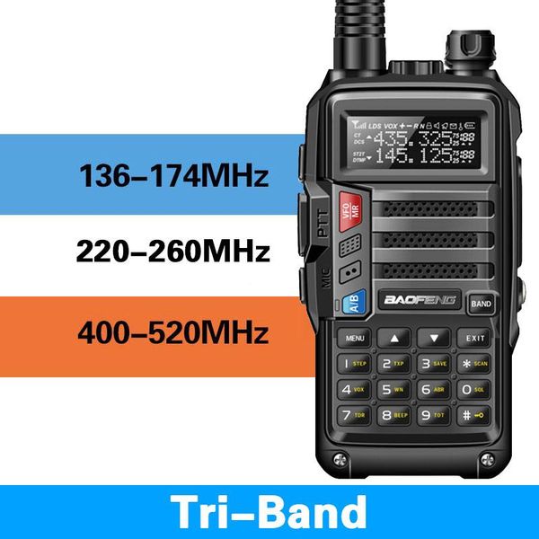 walkie talkie 2021 baofeng uv-s9 tri-band 8w 2pcs antenna vhf uhf 136-174mhz/220-260mhz/400-520mhz 10km long range portable
walkie talkie 2021 baofeng uv-s9 tri-band 8w 2pcs antenna vhf uhf 136-174mhz/220-260mhz/400-520mhz 10km long range portable