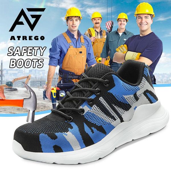 atrego men plus size safety shoes construction indestructible shoes men steel toe cap work safety boot camouflage boots, Black
atrego men plus size safety shoes construction indestructible shoes men steel toe cap work safety boot camouflage boots, Black