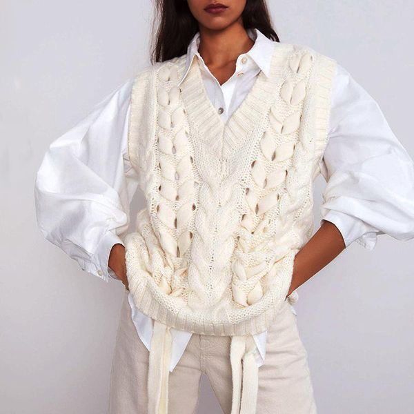 women's vests 2021 spring women knitted sweat-ers pullovers sleeveless loose casual ladies knit sweater vest female chic, Black;white
women's vests 2021 spring women knitted sweat-ers pullovers sleeveless loose casual ladies knit sweater vest female chic, Black;white