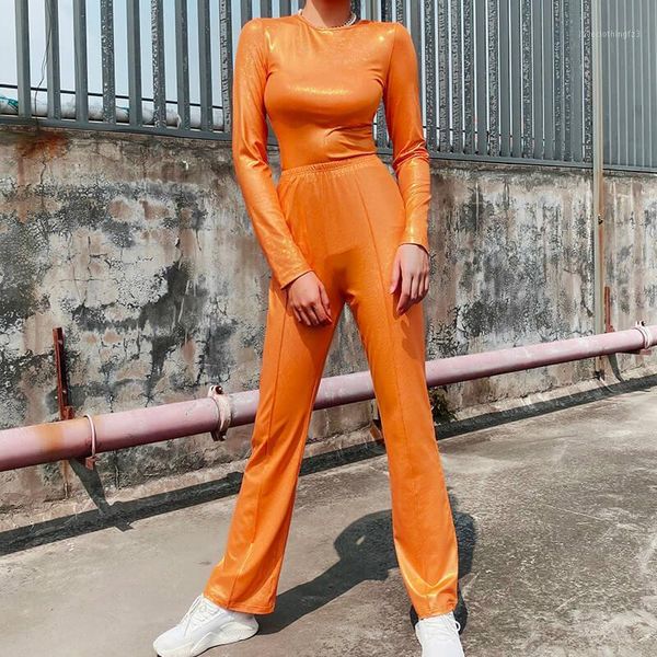 two piece dress uideazone woman shining orange suit long sleeve high flare pants set color match sequined party club clothing set1, White
two piece dress uideazone woman shining orange suit long sleeve high flare pants set color match sequined party club clothing set1, White