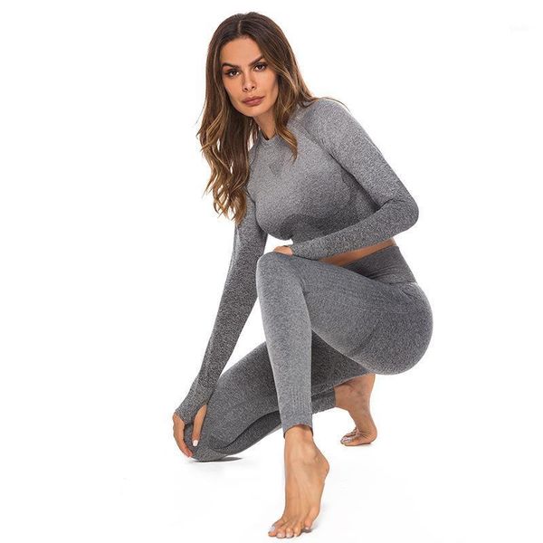 women sports jogging clothing long sleeve crop high waist squat proof pants seamless tracksuits fitness outfits yoga gym set1, White;red
women sports jogging clothing long sleeve crop high waist squat proof pants seamless tracksuits fitness outfits yoga gym set1, White;red