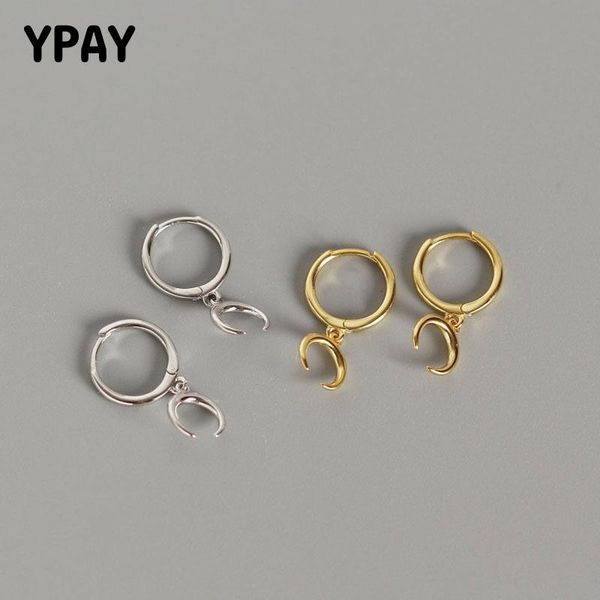 ypay 100% pure 925 sterling silver small earring brinco exquisite moon pendant hoop earrings for women fine jewelry gift yme507, Golden;silver
ypay 100% pure 925 sterling silver small earring brinco exquisite moon pendant hoop earrings for women fine jewelry gift yme507, Golden;silver