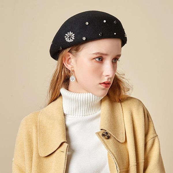 hat women's autumn and winter woolen cloth shaped beret dome british style boinas para mujer berets caps for women czapka zimowa, Blue;gray
hat women's autumn and winter woolen cloth shaped beret dome british style boinas para mujer berets caps for women czapka zimowa, Blue;gray