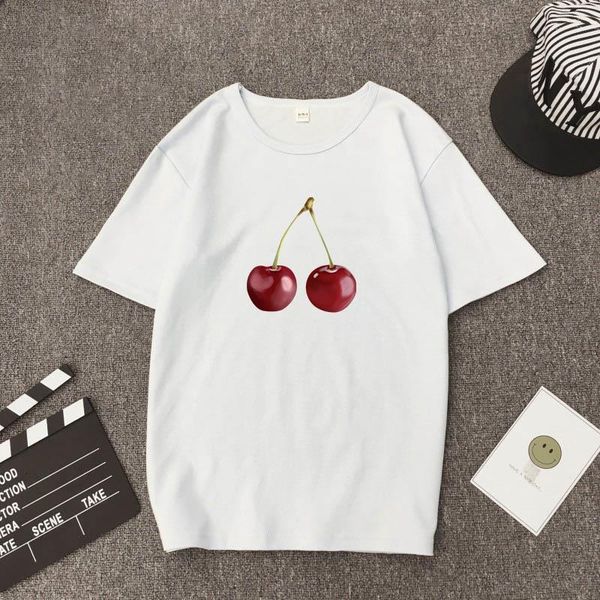 women 2020 summer short sleeve casual cherry t-shirt female fashion o neck womens graphic tee t-shirt harajuku t shirt,drop ship, White
women 2020 summer short sleeve casual cherry t-shirt female fashion o neck womens graphic tee t-shirt harajuku t shirt,drop ship, White