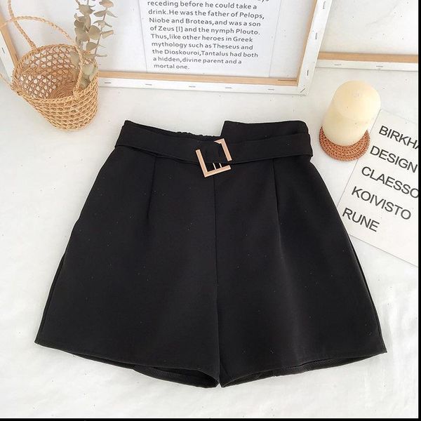 women summer fashion chic shorts lady elastic waist chiffon short pant casual black green solid button capris, White;black
women summer fashion chic shorts lady elastic waist chiffon short pant casual black green solid button capris, White;black