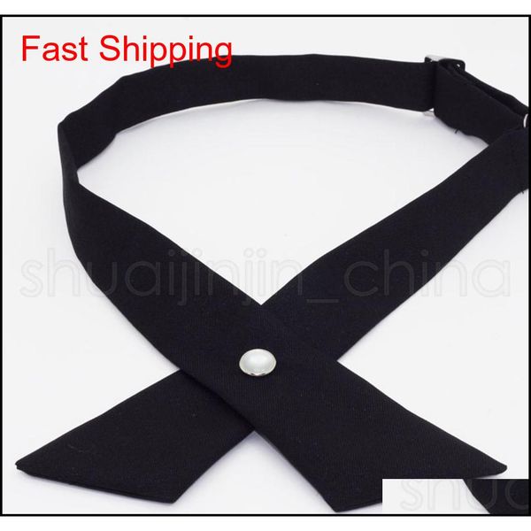 fashion cross bowknot tie creative woman personality school bow button tie classic formal solid color party ac qylzde bde_home, Black;gray
fashion cross bowknot tie creative woman personality school bow button tie classic formal solid color party ac qylzde bde_home, Black;gray