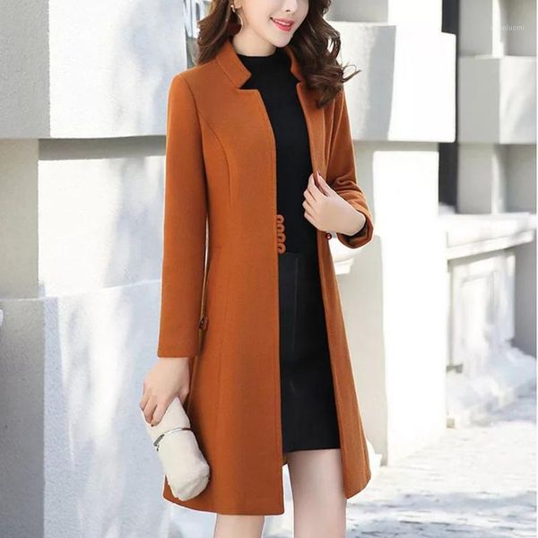 outerwear overcoat autumn jacket casual women fashion long woolen coat single breasted slim type female winter wool coats#j301, Black
outerwear overcoat autumn jacket casual women fashion long woolen coat single breasted slim type female winter wool coats#j301, Black