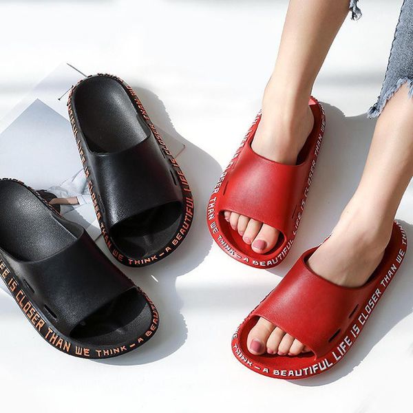slide sandals women summer slippers beach slides flip flops soft sole thick bottom women men couple bathe shoes zapatillas mujer1, Black 
slide sandals women summer slippers beach slides flip flops soft sole thick bottom women men couple bathe shoes zapatillas mujer1, Black